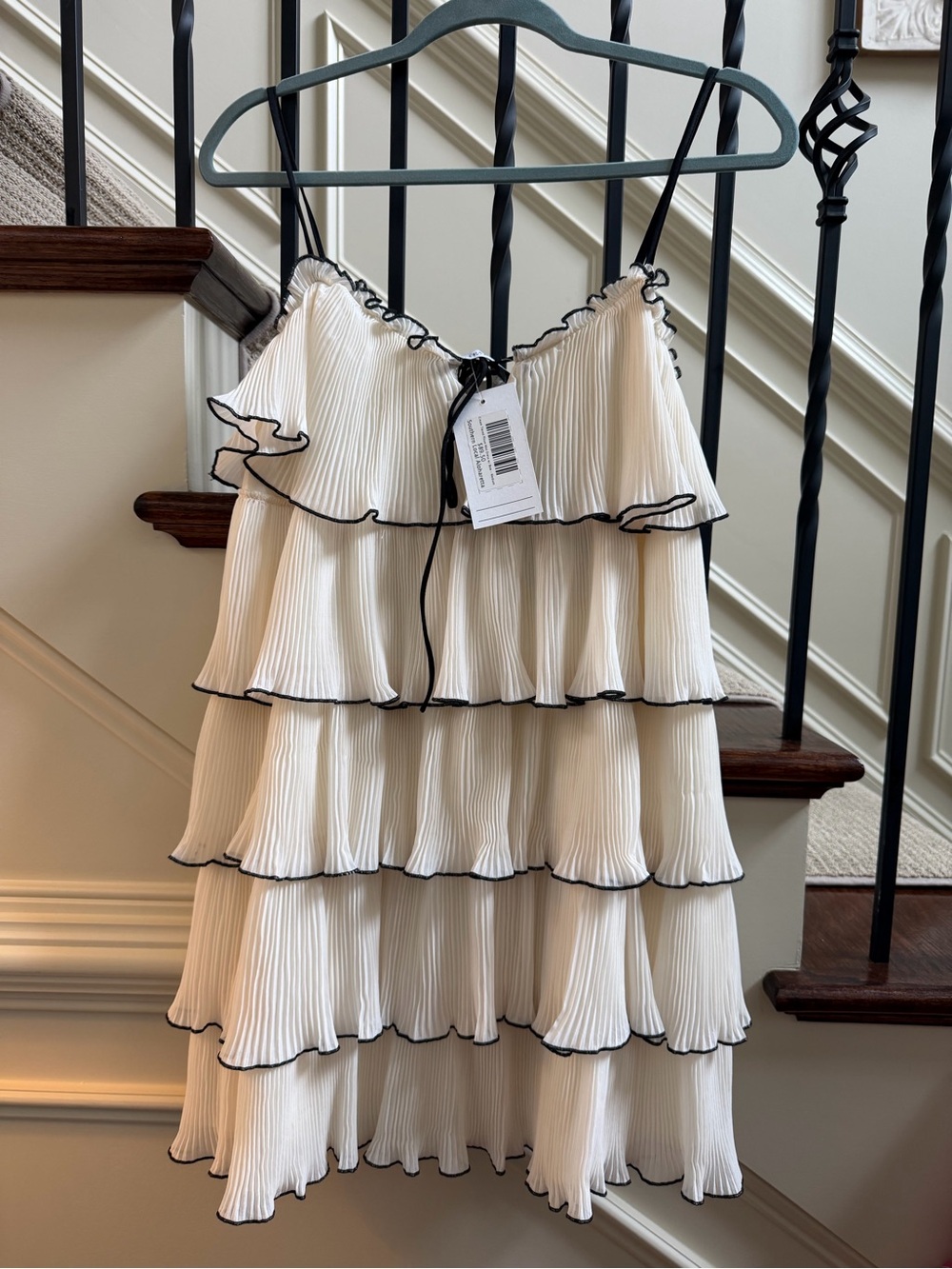 NWT EB LUXE Tiered Ruffle Dress MEDIUM